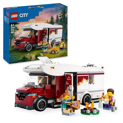 LEGO City Adventure Motorhome Building Set for Boys and Girls from 6 Years + Includes Baby, Accessories and Guitar - Birthday Gift Idea for Adventurers 60454 - Image 2