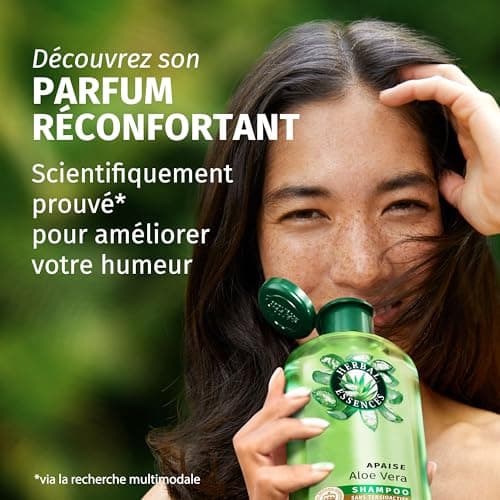 HERBAL ESSENCES - Sulfate Free - Moisturizing Shampoo 2x250ml Aloe Vera - Soothes, Hydrates, Cleans and Nourishes Very Dry Hair - Jasmine Scent, Silicone and Sulfate Free - Vegan - Image 6