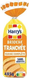 Harry's HARRYS Harry's Complete Sliced Brioche 485 g – Tasty and Natural, No Additives or Preservatives – Ideal for Breakfast and Gourmet Snacks – Pack of 4 – Sold as a Set