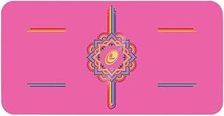 Yoga Mat – Yoga Cushion for Knees, Elbows and Hands – The Eco-Friendly and Non-Slip Yoga Mat with Unique and Original Alignment System – Ink Edition – Grateful Pink