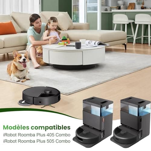 20 Accessories for iRobot Roomba Plus 405/505 Combo Robot Vacuum Cleaner, 6 Vacuum Cleaner Bags 4 Side Brushes 4 Wipes 4 Filters 1 Main Brush 1 Cleaning Brush - Image 3