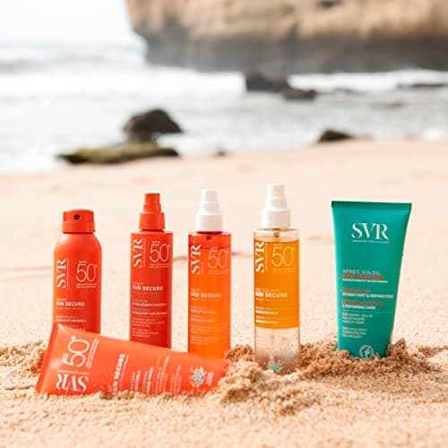 SVR - Sun Secure Lait SPF50+ - Lait solaire hydratant invisible – Très haute protection UVA, UVB, infrarouge et lumière visible – Peaux sensibles – Niacinamide, Vitamine E – 100 ml - Image 3