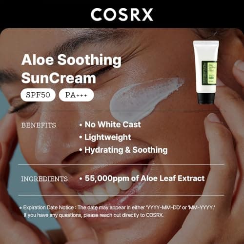 COSRX Aloe Soothing Sun Cream SPF50+ PA+++ - Image 4