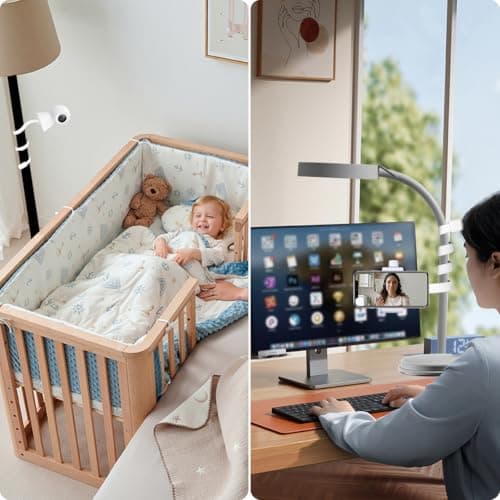 OFFCUP Baby Camera Holder, Universal Baby Monitor / Babyphone Clip Compatible with Philips Avent Flexible Foldable Without Drilling Accessory Holder for Video Baby Monitor - Image 8