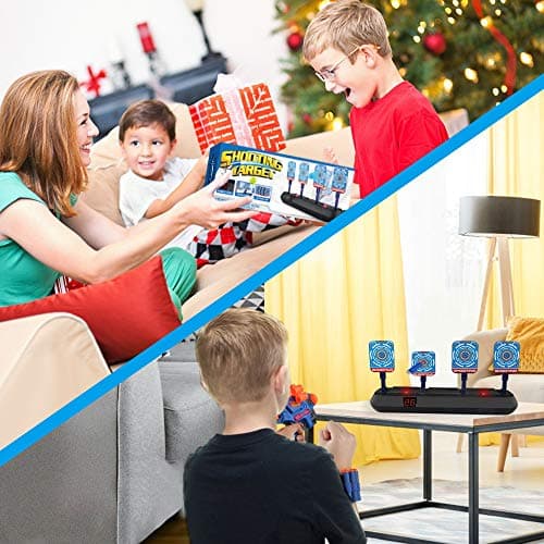Electronic Nerf Target, Teenage Boy Gift 3-10 Years, Automatic Sports Shooting Target Game with Sound Effect, 20 Darts for Nerf Gun Toy Children Birthday Christmas Easter Gifts - Image 7