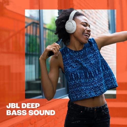 JBL Tune 770NC Casque supra-auriculaire sans fil, autonomie jusqu'à 70 h, Réduction de Bruit Adaptative, Smart Ambient, noir - Image 5