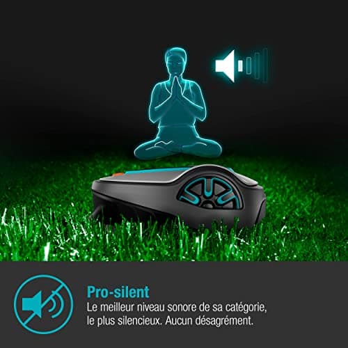 Gardena SILENO Life Smart Robot Mower 1000 m² Set: Innovative Lona AI Technology, Via Application Adjustment, SensorControl, for 35% Max Slopes, Smart Gateway, FR-Version (19702-66) - Image 5