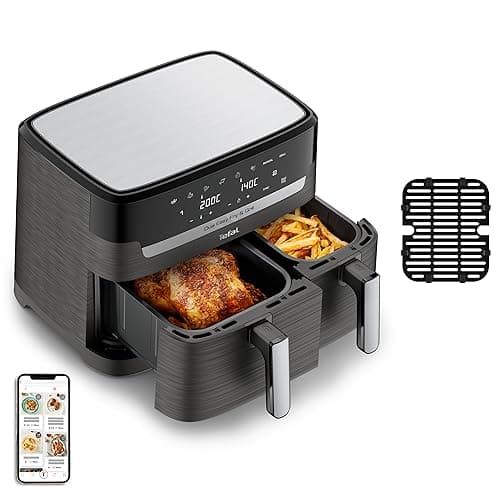 Tefal Dual Easy Fry & Grill EY905B Doppel 8,3 l Eigenst?ndig 2700 W Hei?luftfritteuse Grau (EY905B) - Image 4