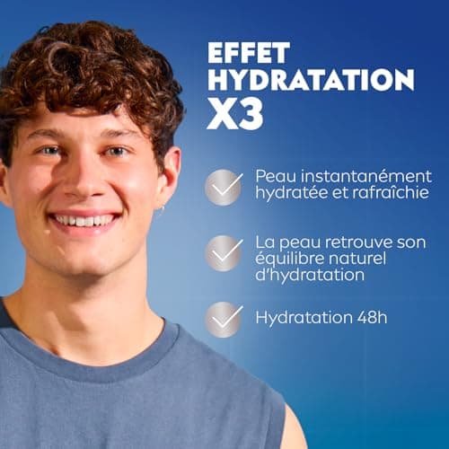 NIVEA MEN - Daily Face Moisturizing Cream - Immediate Hydration & 48H - Hydrocare - XXL Size - Aloe Vera & Pro-Vitamin B5-3 Moisturizing Effects - Non Greasy, Non Sticky - 100 ml - Image 5