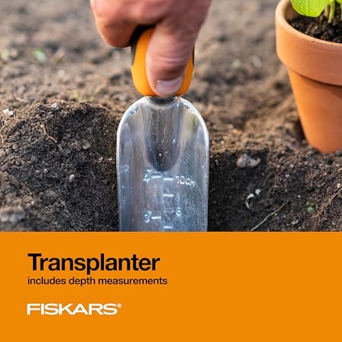 Fiskars Ergo Recyclable Garden Tool Kit Black/Orange - Image 6
