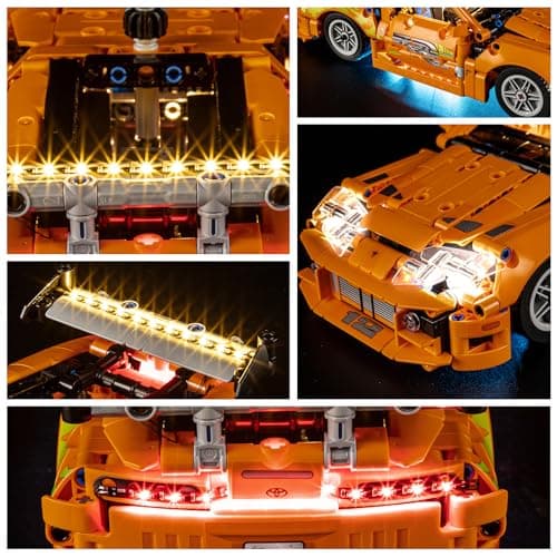 YEABRICKS LED Light for Lego-42204 Technic Fast and Furious Toyota Supra MK4 Model Building Blocks (Lego Set Not Included) - Image 5