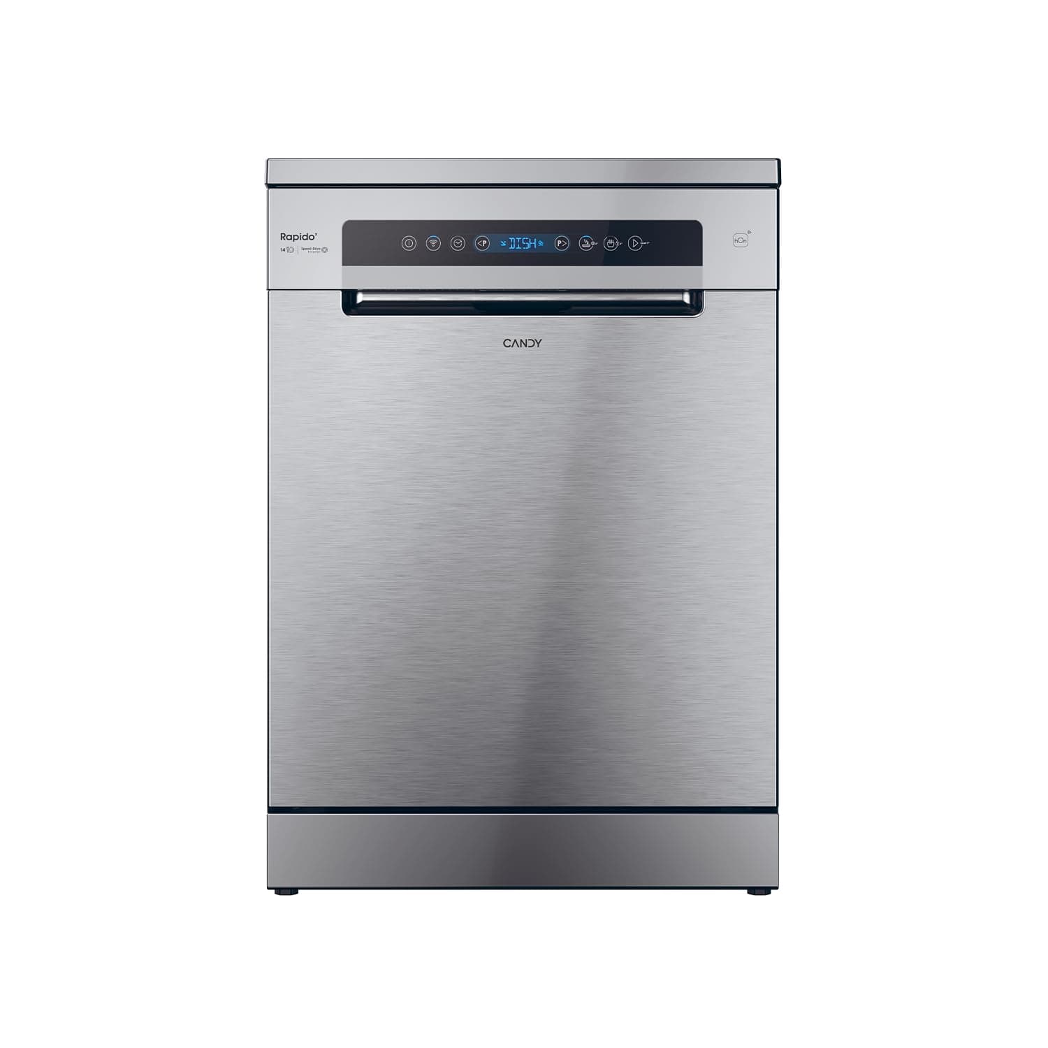 CANDY - Dishwasher - Free Standing - 14 Cutlery - Energy Class C - Maxi Bowl, Wash & Dry 35 min, Automatic Opening, Remote Control - Stainless Steel - 60 x 82 cm - Model CF 4C6F0X - Image 1