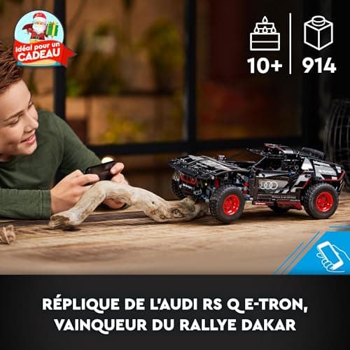 LEGO Technic Audi RS Q e-tron - Voiture de Rallye Télécommandée - Maquette à Construire Off-Road Dakar - Contrôlée par Application RC avec Control+ Idée Cadeau pour Garçons, Filles Dès 10 Ans 42160 - Image 4