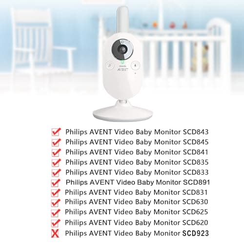 Philips Avent Baby Monitor Stand SCD843/26, SCD833/26, SCD 891/26, SCD630/26, Flexible Bracket for Philips Avent Baby Video Monitor Video Monitor Mounting Bracket - Image 8