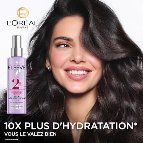 L'ORÉAL PARIS Hydra-Texturising Serum for Dehydrated and Tired Hair - 72H Hydration with Hyaluronic Acid - Elseve Hyaluron Repulp - 150 ml - Image 5