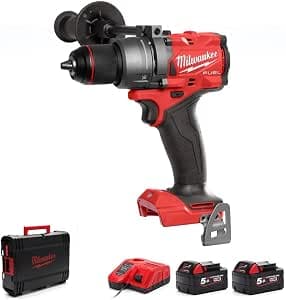 Milwaukee M18ONEFPD3-502X 18V 2 x 5Ah Battery Fuel Drill Kit