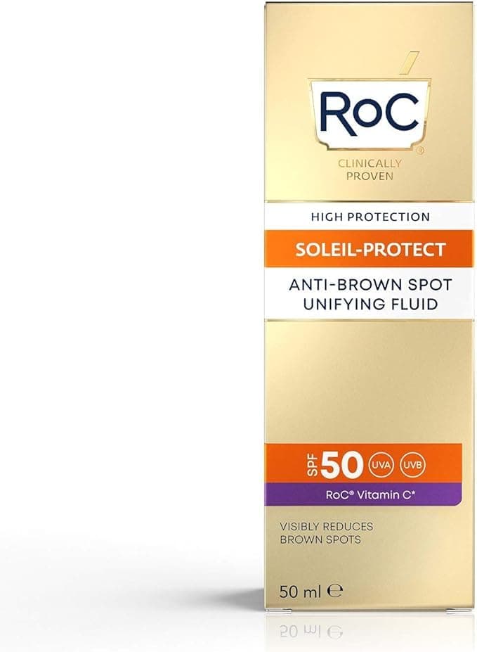 RoC - Soleil-Protect Fluide Anti-Taches Brunes Unificateur SPF 50 - Hydratant pour le Visage - Filtres Anti-UVA et Anti-UVB - Vitamine C - 50 ml - Image 6