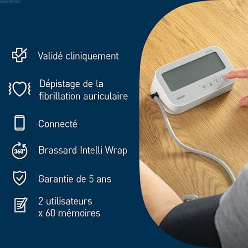 OMRON X4 Connect AFib – Blood Pressure Device – Bluetooth Connection – Clinically Validated OMRON Arm Blood Pressure Monitor – AFib Detector with Each Measurement – Memory 2 People - Image 8
