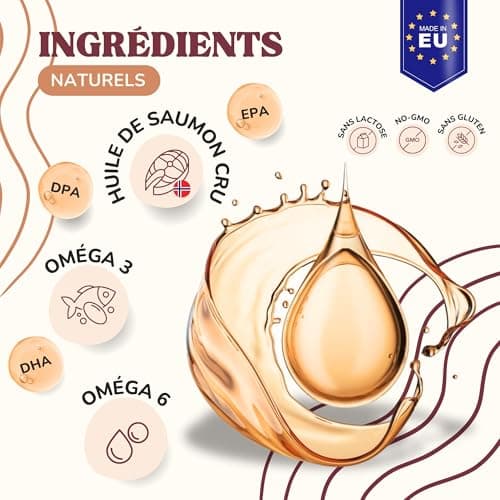 Salmon Oil for Dogs to Strengthen the Immune System, Dog Joint and Healthy Skin, Salmon Oil for Cats Naturally Enriched with Omega 3, 6, EPA and DHA - Image 5