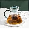 Pyrex Theme with Infuser - Safe, Small Aesthetic Teapot for One or Two Cups - 500 ML 16.9 oz (Colour: Clear),B - Image 3