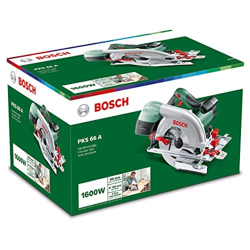 Bosch Scie circulaire PKS 66 A (sciage précis du bois, 1600 watts, profondeur de coupe max. 66 mm, dans une boîte) - Image 7