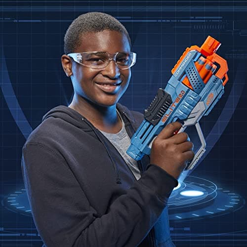 Nerf Elite 2.0, blaster Commander RC-6, 12 fléchettes Nerf Elite, barillet rotatif 6 fléchettes, personnalisable - Image 6