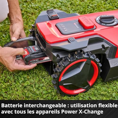 Einhell FREELEXO 500 Power X-Change Robot-Lawnmower (18 V, Mobile App Control, IPX5, Over-The-Air (OTA) Updates by WiFi, with Installation Material for 500 m² and 2.5 Ah Plus Battery) - Image 6