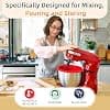 Silicone Bowl Insert for KitchenAid, Silicone Liners for Mixers Kitchen Aid Mixer TILT-HEAD 4.8L, Mixing Bowl Liners with Lids, Accessories and Spare Parts (Red) - Image 5