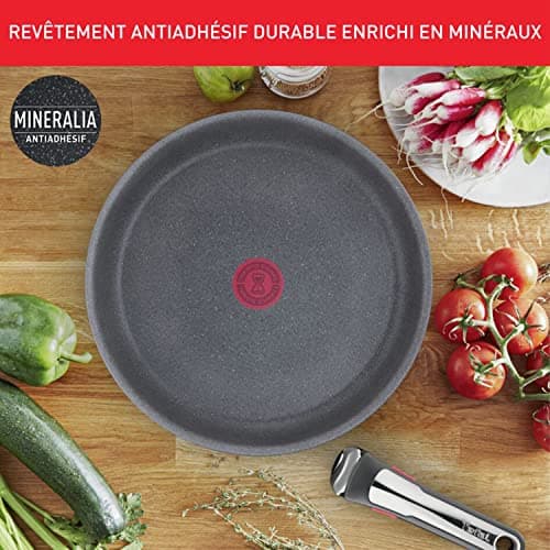 Tefal Ingenio L7669802 8-Piece Cookware Set, Induction, Non-Stick Coating, Stackable, Frying Pans and Saucepans + Removable Handle, Dishwasher Safe, Made in France, Natural On - Image 5