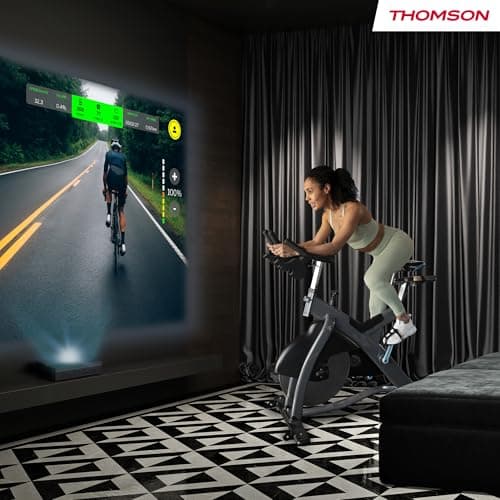 Thomson Sirius PG55B Portable Smart Laser Projector with Google TV, Built-in Battery, Ultra Short Focal, 600 Lumens ANSI, HDR10+, Dolby Audio, Auto Focus, WiFi, Bluetooth - Black - Image 6