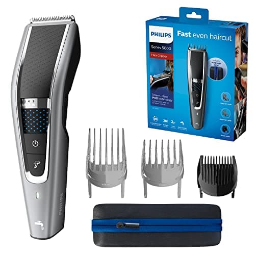 Philips Hair Clipper Série 5000, Tondeuse à Cheveux Lavable avec Technologie Trim-n-Flow Pro (HC5650/15) - Image 2