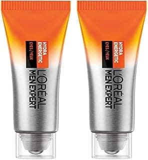 L'Oréal Men Expert - Bille Anti-Cernes & Anti-Poches pour Homme - Booster d'Énergie pour le Regard - Hydra Energetic - 10 ml (Lot de 2)