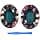 Replacement Ear Pads for Bose QuietComfort 35 (QC35)/Bose Quiet Comfort 35 II (QC35 II) Over-Ear Headphones by MMOBIEL - Protein PU Replacement Headphone Cushion - Flower Print - Image 2