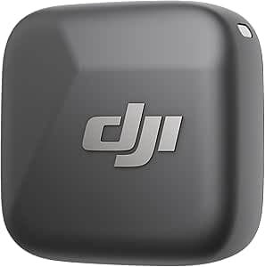 DJI Mic Mini Transmitter (Absolute Black), Ultra-Light, High Quality Audio, DJI OsmoAudio, Noise Cancellation, Wireless Microphone for Camera/iPhone/Android, Vlog, Streaming