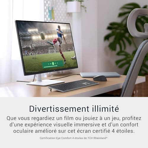 Dell 27 Plus PC Monitor - S2725QS, 4K UHD (3840x2160), 120Hz, IPS, 4ms, AMD FreeSync Premium, 99% sRGB, Height Adjustment, Built-in Speakers, DisplayPort, 2 HDMI, 3 Year Warranty - Image 3