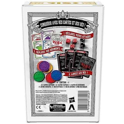 Hasbro Gaming Risk Strike, Card and Dice Game, Quick Strategy Card Game for 2-5 Players, Around 20 Min. Family Games, Group Games - Image 5