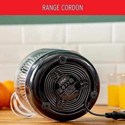 Moulinex Electric Citrus Press, Double Rotation, Capacity 0.45 L, Ultra Compact, Black PC120870 - Image 8