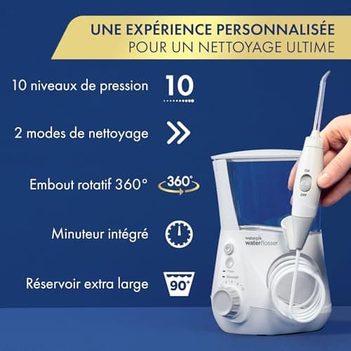 Waterpik – Ultra Professional Water Flosser, Dental Jet with 6 Tips and 10 Pressure Levels, Removes Plaque, White (WF-660EU) - Image 7