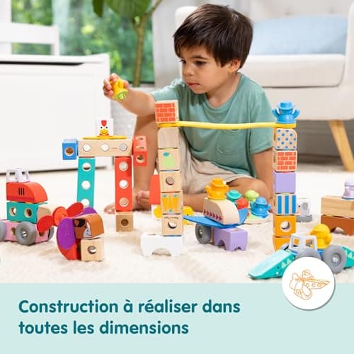 Melissa & Doug Blockables Farm Friends Interlocking Set of Building Blocks for Toddlers (16 Pieces) - FSC Certified - Image 4