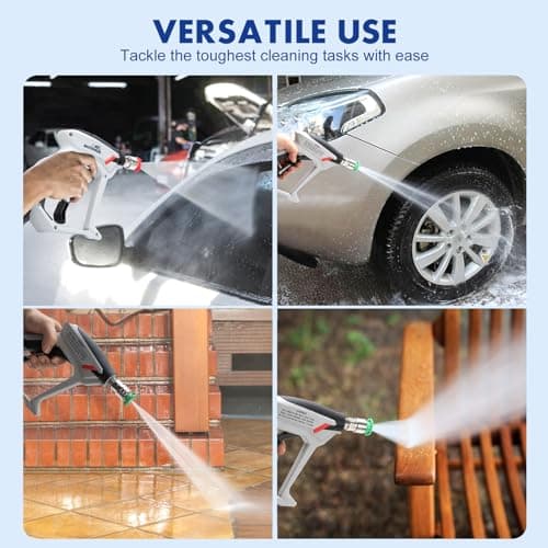 Pressure Washer Gun, 5 Nozzles Quick Connect Car Wash Gun，accessoires de lavage à pression à lance courte pour le nettoyage de voiture, connecteur de tuyau M22 14MM pour Karcher K1-K7 - Image 8