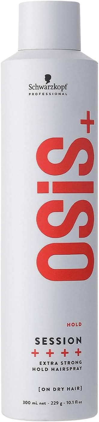 Schwarzkopf Professional OSiS Session Long-Lasting Hair Lacquer Windproof Smooth Finish Anti Moisture Heat Protection Very Strong Hold 300ml - Image 1