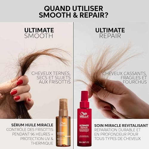 Wella Professionals Ultimate Smooth Miracle Oil Serum - Squalane & Omega-9 Hair Oil for Dry, Dull, Frizzy Hair (30ml) - Image 8