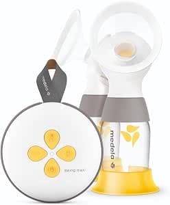 Medela Swing Maxi Double Electric Breast Pump, More Milk in Less Time, USB Rechargeable with PersonalFit Flex Protectors and Medela 2-Phase Expression Technology