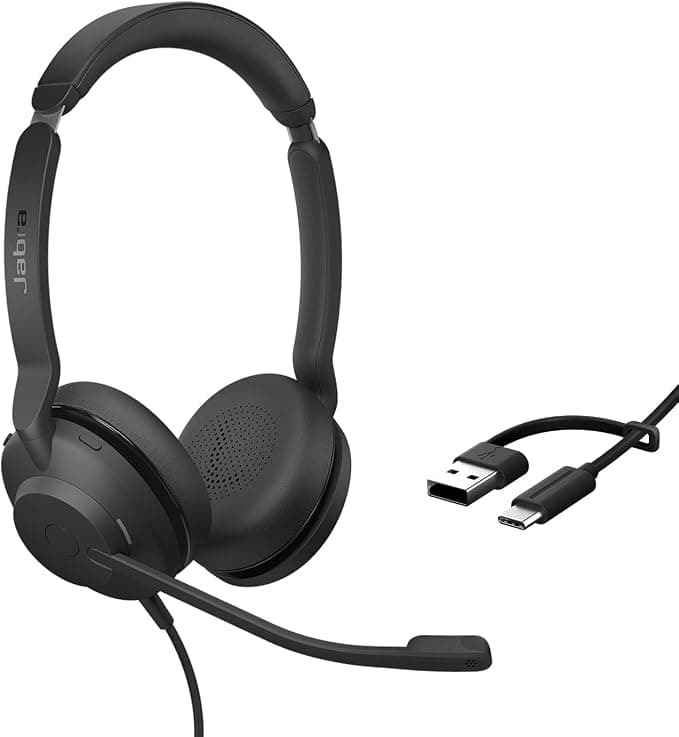 Jabra Evolve2 30 SE - USB-A/USB-C - Dual Wired Headphones certified for Microsoft Teams - Image 1