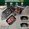Air Fryer Silicone Mould For Ninja Foodi MAX Dual Zone Air Fryer AF400EU 9.5L/Cosori 8.5L 10L/Russell Hobbs 9L, Air Fryer Accessories With Rack Racks, Cake Mould, Bread Pan - Image 5