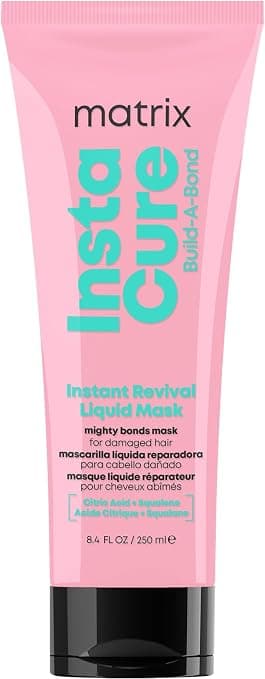 Matrix Instant Liquid Revival Mask for Damaged and Chemically Treated Hair, Citric Acid and Squalane, for Strong and Flexible Hair, 1 x 250 ml - Image 1