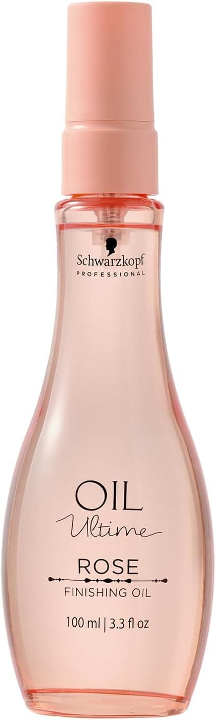 Schwarzkopf Professional Oil Ultime Pink Finishing Oil For Fine And Stressed Hair Purified And Natural Smooths Cuticle Anti Frizz Thermal Protection Nourishing Moisturizing 100ml - Image 1