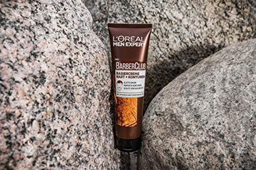 L'Oréal Men Expert Barber Club Crème de rasage pour les contours de barbe Transparent pour un rasage précis et précis grâce à une bonne vision de l'huile de bois de cèdre (2 x 150 ml) - Image 8