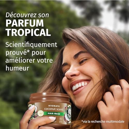 Herbal Essences Hydration Mask Coconut Fragrance 500ml Damaged Hair, Helps Nourish and Smooth, for Soft Hair, Naturally Derived Ingredients, Vegan and Not Tested on Animals - Image 5