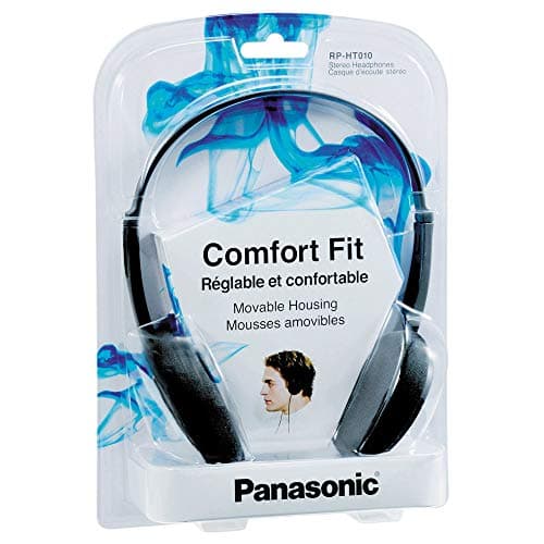Panasonic RP-HT010E-A Stereo Headphones, HP 30mm, with Neodymium Magnet, Foldable with Soft Earpads, Black Grey - Image 4